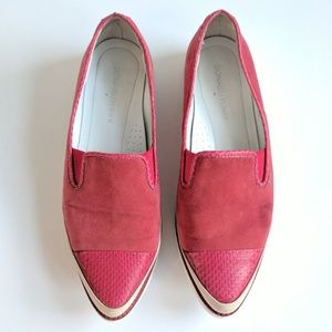 Donald J. Pliner Beliz Suede & Snakeskin Sneaker